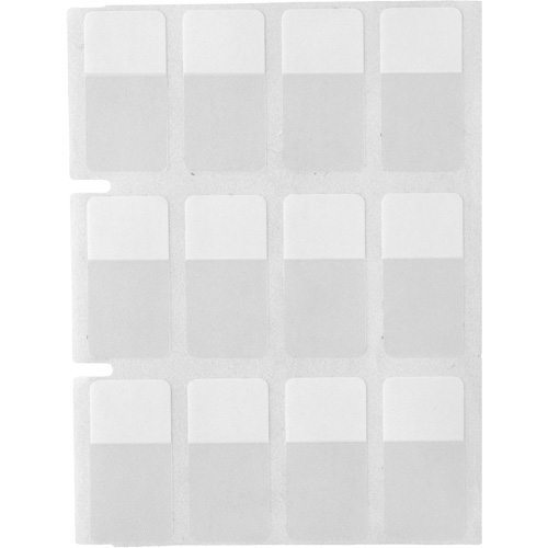 Core Series Self-Laminating Wire & Cable Labels, Vinyl, 0.5" L x 0.75" H, Clear Trail Hammer and Bolt