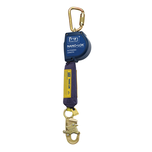 Cordage de s&eacute;curit&eacute; autor&eacute;tractable allong&eacute; Nano-Lok, 10', Polyester/Sangles, Pivotant Trail Hammer and Bolt
