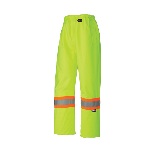 5586 Pantalons de s&eacute;curit&eacute; 450D, Polyester, T-petit, Jaune lime haute visibilit&eacute; Trail Hammer and Bolt