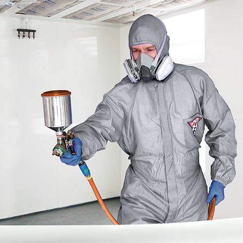 ProPlus Gard Protective Coveralls, Nylon, Medium, Grey Trail Hammer and Bolt