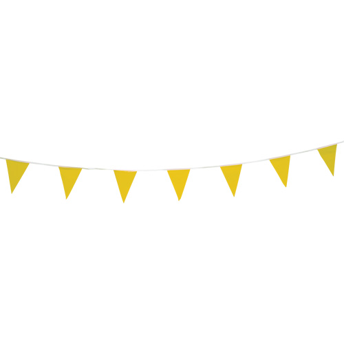 Pennant String, 60' L, Yellow Trail Hammer and Bolt