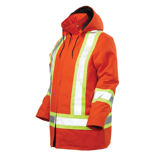 Parka de s&eacute;curit&eacute;, Orange haute visibilit&eacute;, Grand Trail Hammer and Bolt