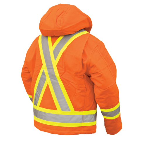 Manteau de s&eacute;curit&eacute;, Orange haute visibilit&eacute;, Grand Trail Hammer and Bolt