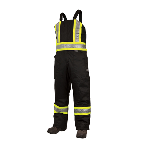 Salopettes de s&eacute;curit&eacute; doubl&eacute;e, Polyester/Polyur&eacute;thane, Grand, Noir Trail Hammer and Bolt