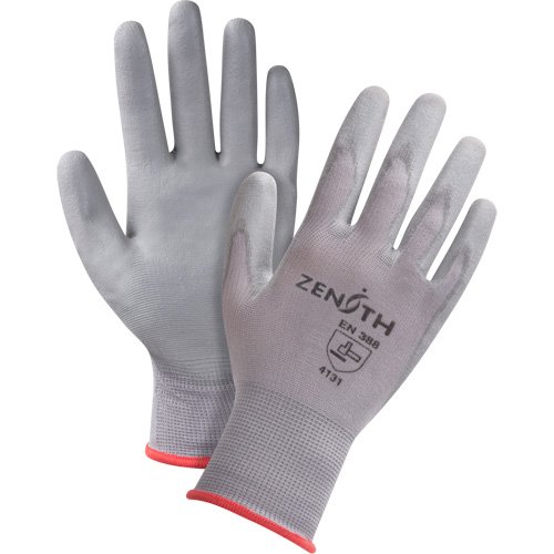 Gants en nylon enduits de polyur&eacute;thane sans DMF, 10/T-Grand, R&ecirc;vetement Polyur&eacute;thane, Calibre 15, Enveloppe en Nylon Trail Hammer and Bolt