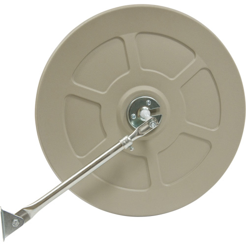 Convex Mirror with Telescopic Arm, Indoor/Outdoor, 12" Diameter Trail Hammer and Bolt