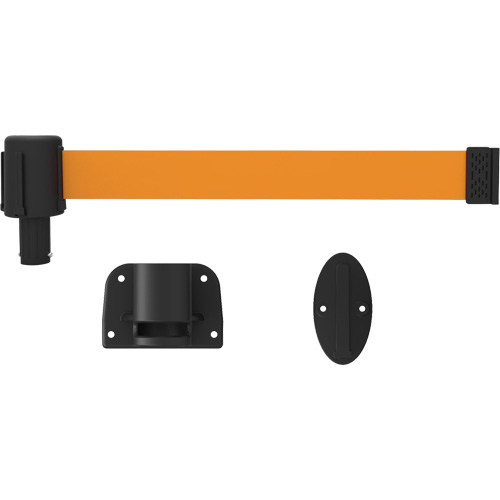 Syst&egrave;me de montage mural pour barri&egrave;re PLUS, Plastique, Fixation par vis, 15', Ruban Orange Trail Hammer and Bolt