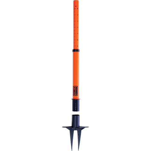 Montant de barri&egrave;re PLUS, Hauteur de 42", Orange Trail Hammer and Bolt