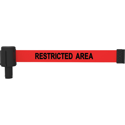 Cassette de banni&egrave;re PLUS, Restricted Area, 15', Ruban Rouge Trail Hammer and Bolt