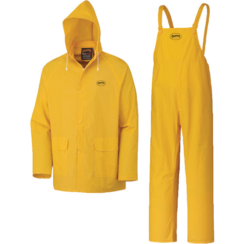 577 3-Piece Rain Suit, Polyester/PVC, 5X-Large, Yellow Trail Hammer and Bolt