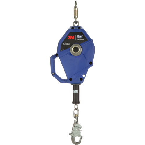 Smart Lock Self-Retracting Lifeline, 20', Stainless Steel, Swivel Trail Hammer and Bolt