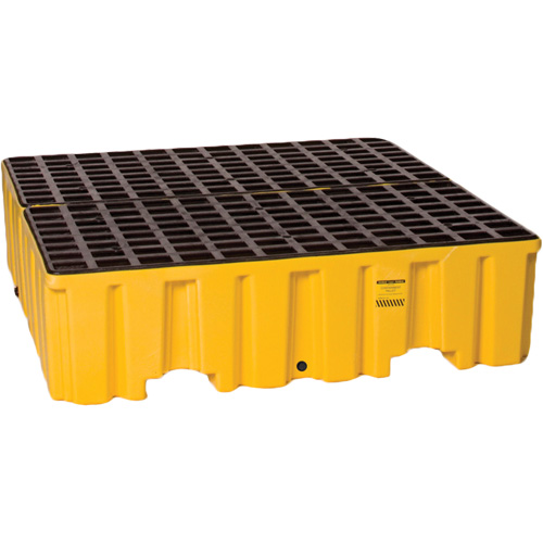 Palette de confinement des d&eacute;versements, Capacit&eacute; de d&eacute;versement 132 gal. US, 51" x 52,5" x 13,75" Trail Hammer and Bolt