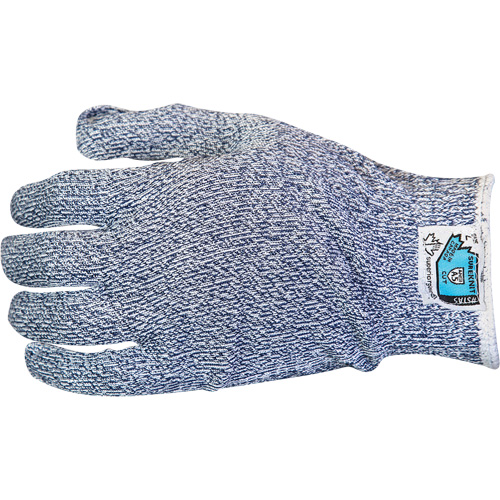 Sure Knit Cut-Resistant Glove, Size X-Small, 13 Gauge, HPPE Shell, ASTM ANSI Level A5 Trail Hammer and Bolt