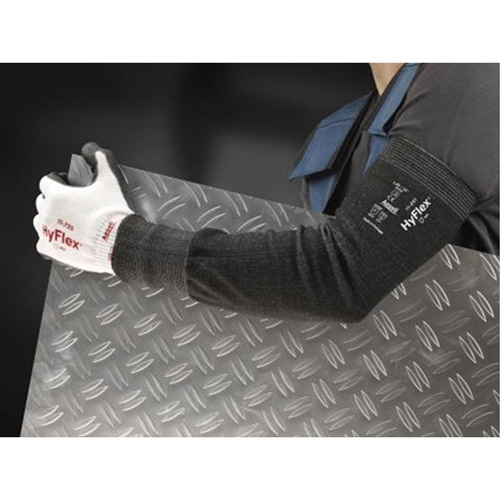 Manches r&eacute;sistant &agrave; la coupure 11-250 Hyflex, PEHP, 18", ASTM ANSI niveau A3/EN 388 niveau 5, Gris Trail Hammer and Bolt