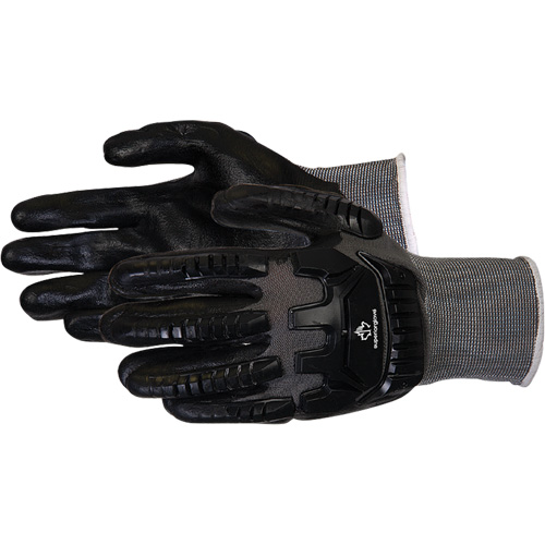 Dexterity&reg; Impact-Resistant Work Gloves, Small, Synthetic Palm, Knit Wrist Cuff Trail Hammer and Bolt