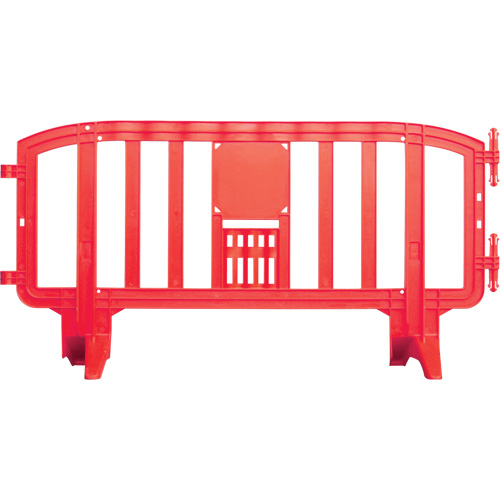 Barricade Movit, Emboîtables, 78" lo x 39" h, Rouge Trail Hammer and Bolt
