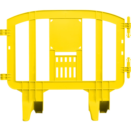 Barricade Minit, Emboîtables, 49" lo x 39" h, Jaune Trail Hammer and Bolt