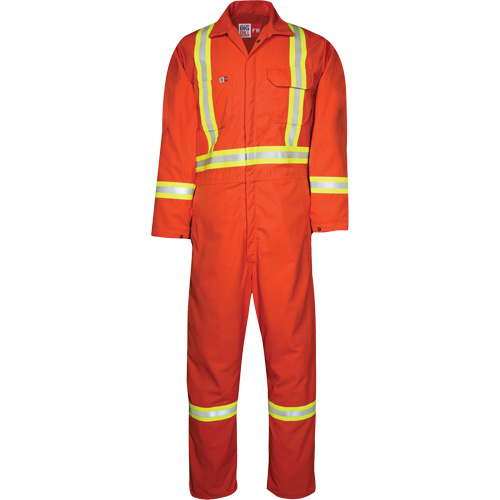 Westex UltraSoft&reg; Unlined Coveralls, Size Medium (Tall), Orange, 8.7 cal/cm² Trail Hammer and Bolt