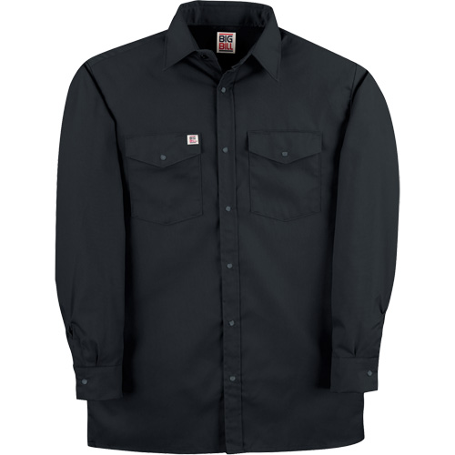 Chemise de travail en tissu crois&eacute; avec boutons-pression, Hommes, Petit, Noir Trail Hammer and Bolt