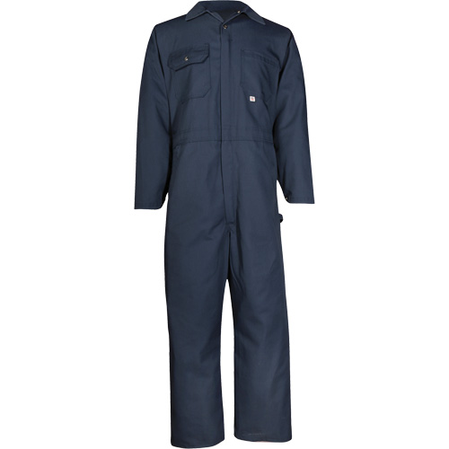 Twill Workwear Deluxe Coveralls, Men's, Navy Blue, Size 36 Trail Hammer and Bolt
