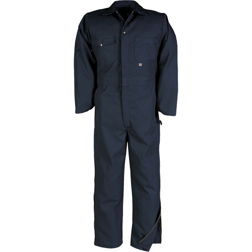 Deluxe Coveralls with Zipper, Men's, Navy Blue, Size 36 Trail Hammer and Bolt