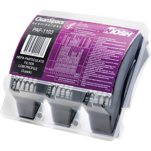 Low Profile HEPA Filters, Particulates, Pack of 3 Trail Hammer and Bolt