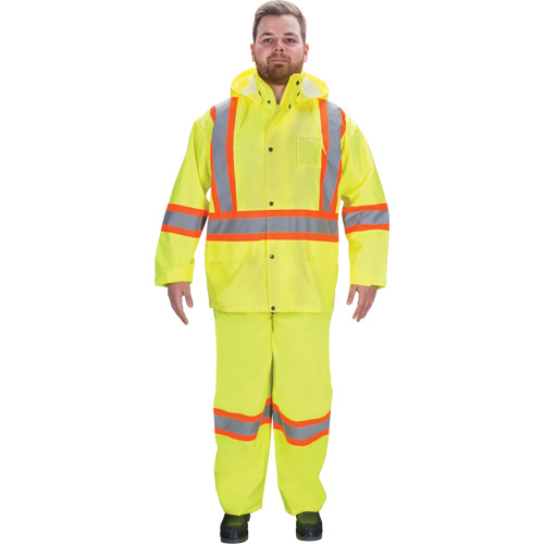 V&ecirc;tements imperm&eacute;ables RZ1000, Polyester, Petit, Jaune lime haute visibilit&eacute; Trail Hammer and Bolt