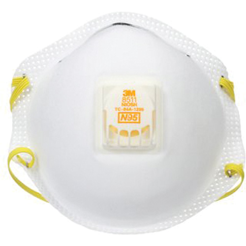 Respirateur contre les particules 8511, N95, Certifi&eacute; NIOSH Trail Hammer and Bolt