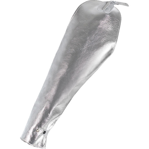Welder's Heat Resistant Sleeves, 18", Aluminized Kevlar&reg;, Silver Trail Hammer and Bolt