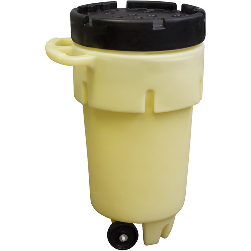 Wheeled Poly-Spillpack, 50 US gal., Mobile Trail Hammer and Bolt