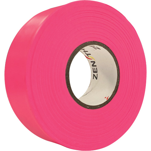 Ruban de signalisation, 1,1875" la x 164' lo, Rose fluorescent Trail Hammer and Bolt