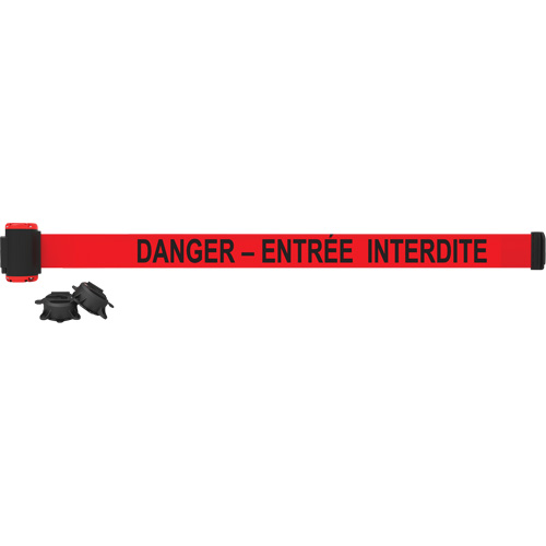 Barri&egrave;re &agrave; fixation murale, Plastique, Fixation magn&eacute;tique, 7', Ruban Rouge Trail Hammer and Bolt
