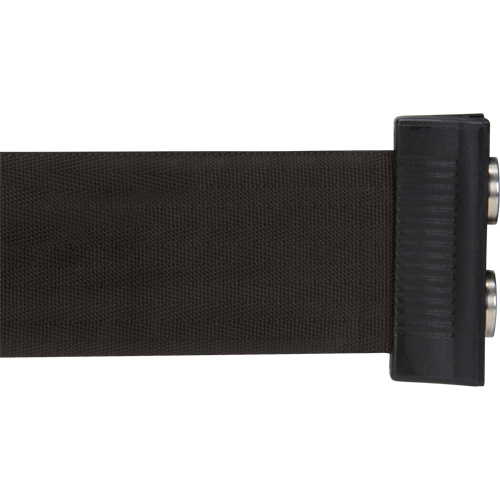 Magnetic Tape Cassette for Build-Your-Own Crowd Control Barrier, 7', Black Tape Trail Hammer and Bolt