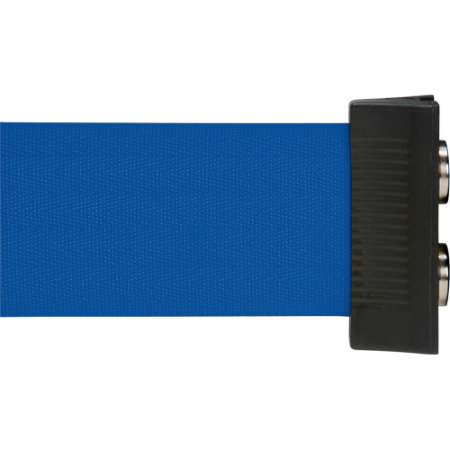 Barri&egrave;re &agrave; fixation murale avec ruban magn&eacute;tique, Acier, Fixation par vis, 7', Ruban Bleu Trail Hammer and Bolt