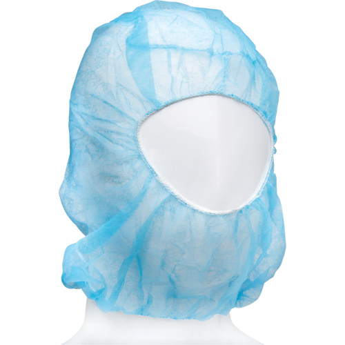 Disposable Hood, Polypropylene, Blue Trail Hammer and Bolt