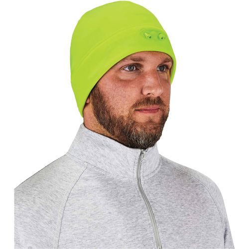 Bonnet N-Ferno &agrave; lumi&egrave;res DEL, Taille unique, Vert lime haute visibilit&eacute; Trail Hammer and Bolt