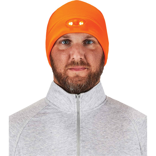 N-Ferno&reg; Skull Cap Beanie Hat with LED Lights, One Size, Black Trail Hammer and Bolt