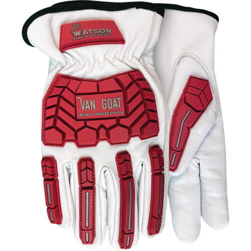 Gants r&eacute;sistant aux impacts et aux coupures Van Goat, T-petit, Paume en Ch&egrave;vre, Poignet &agrave; enfiler Trail Hammer and Bolt