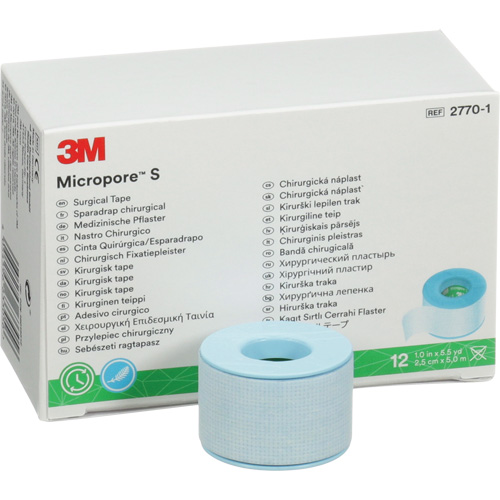 Micropore S Surgical Tape, Non-Medical, 16-1/2' L x 1" W Trail Hammer and Bolt