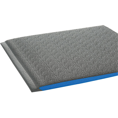 Tapis ergonomiques Wear-Bond Comfort-King, Rugueux, 2' x 3' x 9/16", Gris, Mousse de vinyle Trail Hammer and Bolt