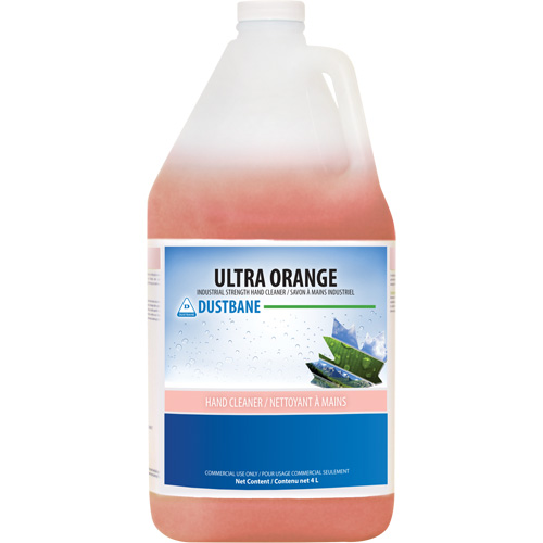 Ultra Orange Hand Cleaner, Liquid, 4 L, Jug, Scented Trail Hammer and Bolt