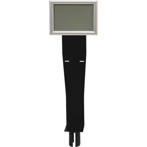 Sign & Dispenser Holder for Crowd Control Post, Black Trail Hammer and Bolt