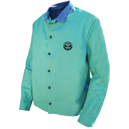 Gander Brand Banox&reg; FR Full Jacket, Cotton, Large, Green Trail Hammer and Bolt
