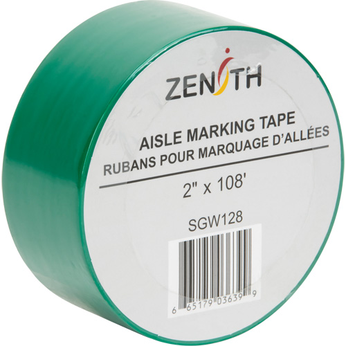 Ruban pour marquage d'all&eacute;es, 2" x 108', PVC, Vert Trail Hammer and Bolt