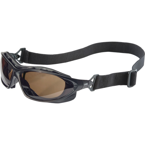 Uvex HydroShield&reg; Seismic&reg; Safety Goggles, SCT-Grey Lens, Anti-Fog/Anti-Scratch, Closed Vent Trail Hammer and Bolt