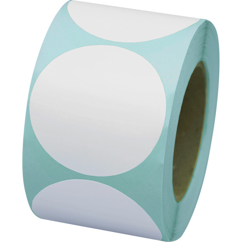 Coloured Marking Dots, Circle, 3" L x 3" W, White, Vinyl Trail Hammer and Bolt
