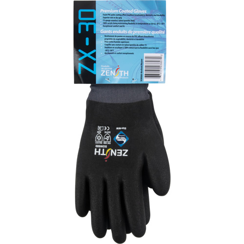 Gants enduits ZX-30° de premi&egrave;re qualit&eacute;, Grand, R&ecirc;vetement Mousse de PVC, Calibre 15, Enveloppe en Nylon Trail Hammer and Bolt