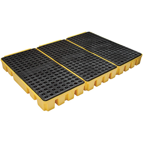 Low Profile Spill Pallet, 76.5 US gal. Spill Capacity, 72" x 49" x 6.5" Trail Hammer and Bolt