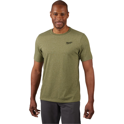 T-shirt de travail hybride, Hommes, Petit, Vert Trail Hammer and Bolt