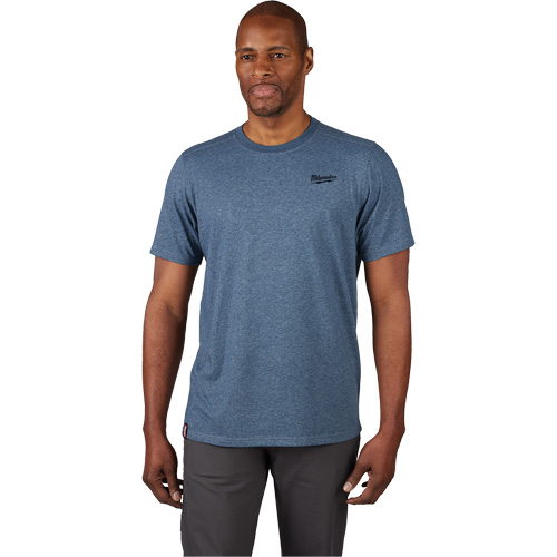 T-shirt de travail hybride, Hommes, Petit, Bleu Trail Hammer and Bolt